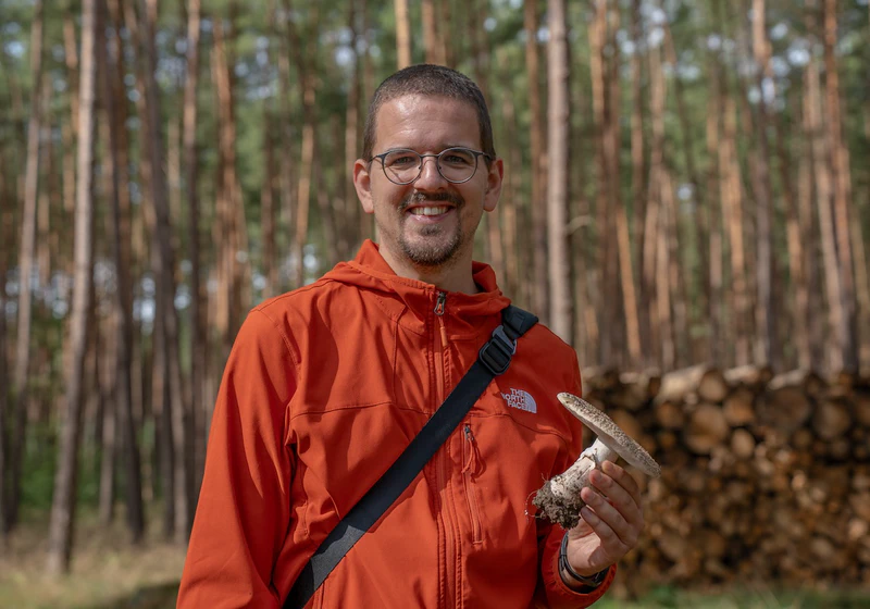 Stefano Mushroom Foraging in the Pines