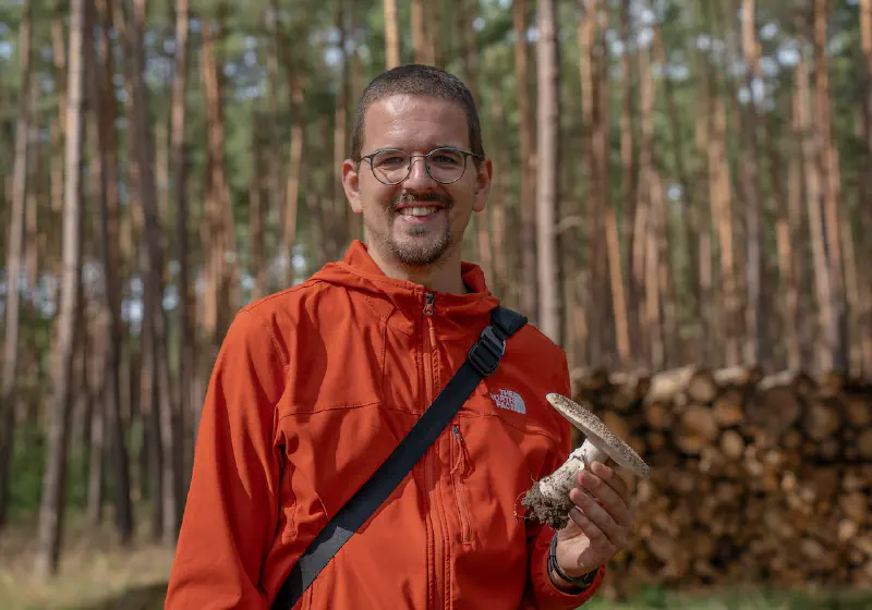 Stefano Mushroom Foraging in the Pines