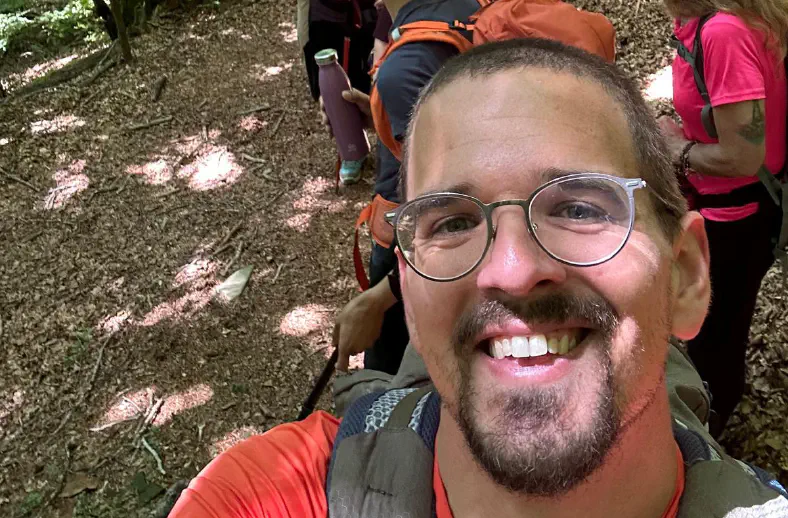 stefano leading hike in acquerino nature preserve3