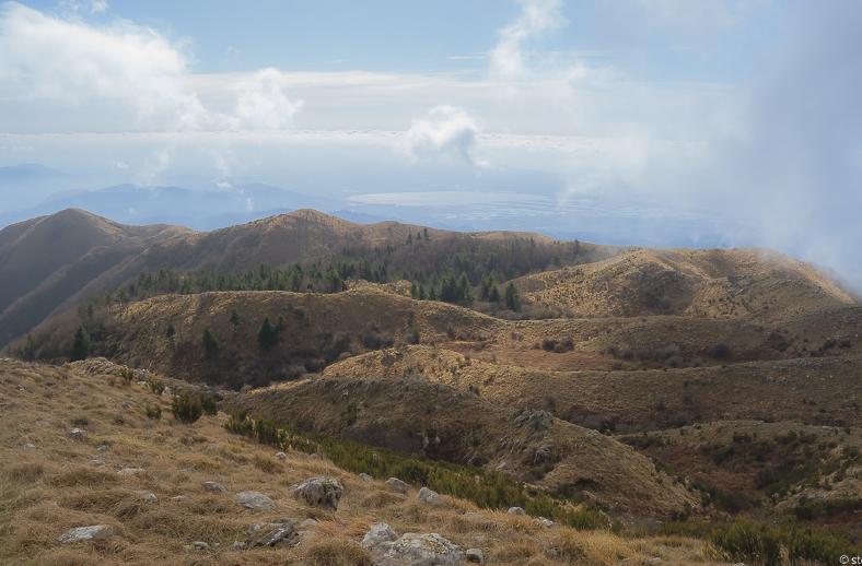 apuan alps view from mount prana